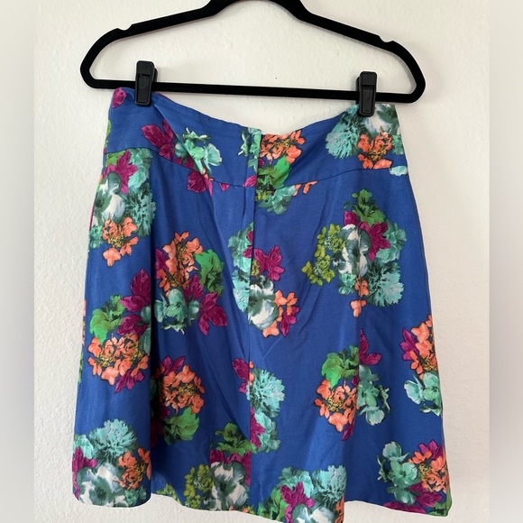 Maeve Anthropologie Blue Floral Skirt - Picture 3 of 3